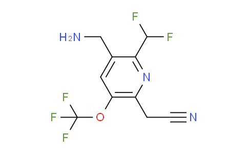 3-(Aminomethyl)-2-(difluoromethyl)-5-(trifluoromethoxy)pyridine-6-acetonitrile