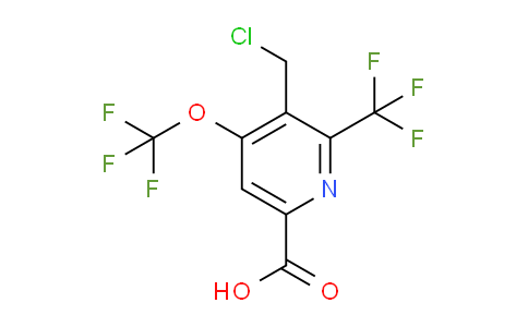 3-(Chloromethyl)-4-(trifluoromethoxy)-2-(trifluoromethyl)pyridine-6-carboxylic acid