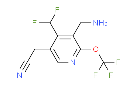 AM144679 | 1806166-30-2 | 3-(Aminomethyl)-4-(difluoromethyl)-2-(trifluoromethoxy)pyridine-5-acetonitrile