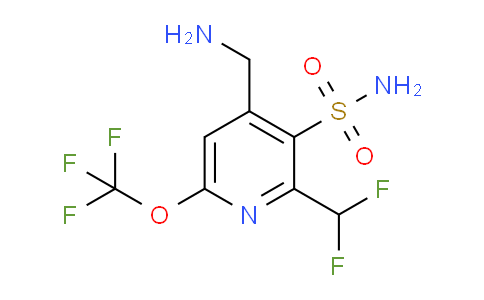 4-(Aminomethyl)-2-(difluoromethyl)-6-(trifluoromethoxy)pyridine-3-sulfonamide