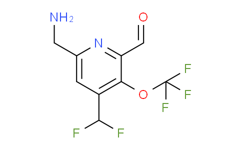 6-(Aminomethyl)-4-(difluoromethyl)-3-(trifluoromethoxy)pyridine-2-carboxaldehyde