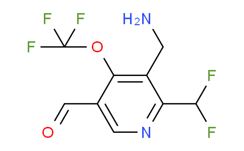 AM144733 | 1804939-38-5 | 3-(Aminomethyl)-2-(difluoromethyl)-4-(trifluoromethoxy)pyridine-5-carboxaldehyde