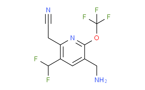 AM144756 | 1806169-12-9 | 3-(Aminomethyl)-5-(difluoromethyl)-2-(trifluoromethoxy)pyridine-6-acetonitrile