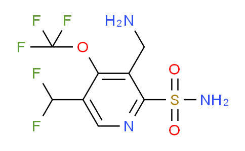 3-(Aminomethyl)-5-(difluoromethyl)-4-(trifluoromethoxy)pyridine-2-sulfonamide