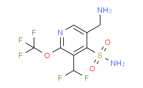 5-(Aminomethyl)-3-(difluoromethyl)-2-(trifluoromethoxy)pyridine-4-sulfonamide