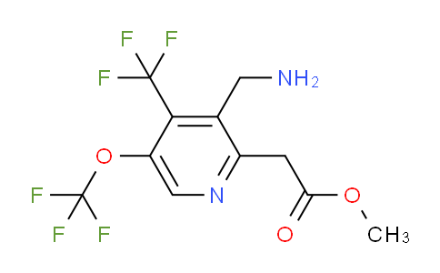 Methyl 3-(aminomethyl)-5-(trifluoromethoxy)-4-(trifluoromethyl)pyridine-2-acetate