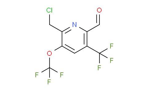 2-(Chloromethyl)-3-(trifluoromethoxy)-5-(trifluoromethyl)pyridine-6-carboxaldehyde