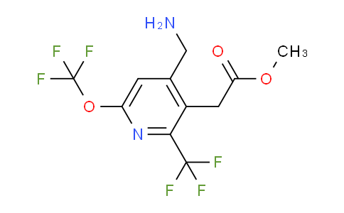 Methyl 4-(aminomethyl)-6-(trifluoromethoxy)-2-(trifluoromethyl)pyridine-3-acetate