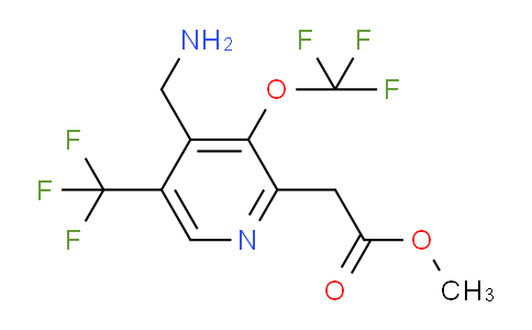 Methyl 4-(aminomethyl)-3-(trifluoromethoxy)-5-(trifluoromethyl)pyridine-2-acetate