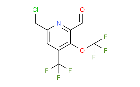 6-(Chloromethyl)-3-(trifluoromethoxy)-4-(trifluoromethyl)pyridine-2-carboxaldehyde