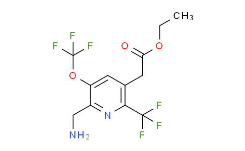 AM144798 | 1806778-86-8 | Ethyl 2-(aminomethyl)-3-(trifluoromethoxy)-6-(trifluoromethyl)pyridine-5-acetate