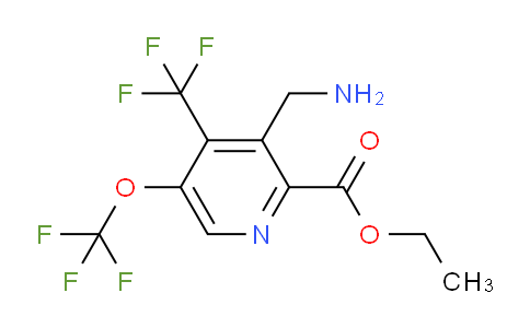AM144799 | 1806756-52-4 | Ethyl 3-(aminomethyl)-5-(trifluoromethoxy)-4-(trifluoromethyl)pyridine-2-carboxylate