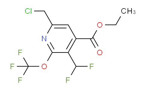 Ethyl 6-(chloromethyl)-3-(difluoromethyl)-2-(trifluoromethoxy)pyridine-4-carboxylate