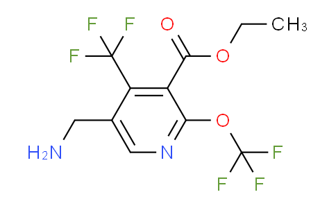 AM144810 | 1804939-03-4 | Ethyl 5-(aminomethyl)-2-(trifluoromethoxy)-4-(trifluoromethyl)pyridine-3-carboxylate