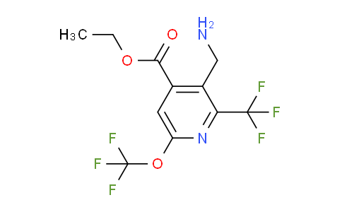 AM144812 | 1805094-58-9 | Ethyl 3-(aminomethyl)-6-(trifluoromethoxy)-2-(trifluoromethyl)pyridine-4-carboxylate