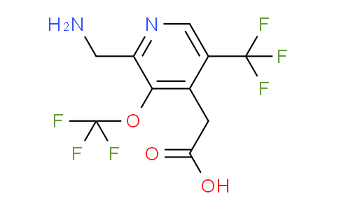 2-(Aminomethyl)-3-(trifluoromethoxy)-5-(trifluoromethyl)pyridine-4-acetic acid