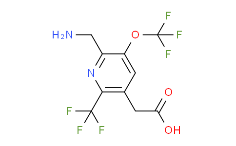 2-(Aminomethyl)-3-(trifluoromethoxy)-6-(trifluoromethyl)pyridine-5-acetic acid