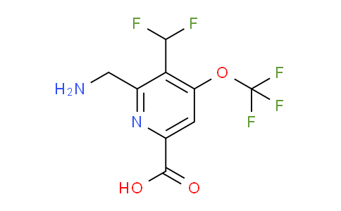 AM144827 | 1805027-46-6 | 2-(Aminomethyl)-3-(difluoromethyl)-4-(trifluoromethoxy)pyridine-6-carboxylic acid