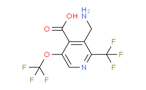 AM144841 | 1805294-02-3 | 3-(Aminomethyl)-5-(trifluoromethoxy)-2-(trifluoromethyl)pyridine-4-carboxylic acid
