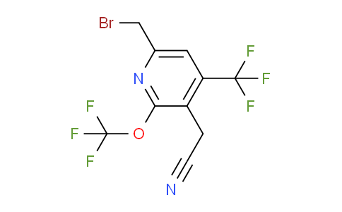 AM144870 | 1805294-68-1 | 6-(Bromomethyl)-2-(trifluoromethoxy)-4-(trifluoromethyl)pyridine-3-acetonitrile