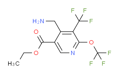 AM144914 | 1804939-00-1 | Ethyl 4-(aminomethyl)-2-(trifluoromethoxy)-3-(trifluoromethyl)pyridine-5-carboxylate