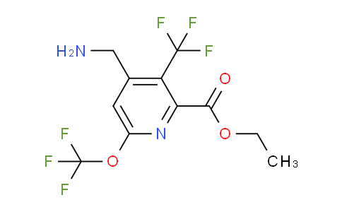 AM144915 | 1806067-70-8 | Ethyl 4-(aminomethyl)-6-(trifluoromethoxy)-3-(trifluoromethyl)pyridine-2-carboxylate