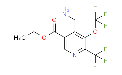 AM144916 | 1806777-82-1 | Ethyl 4-(aminomethyl)-3-(trifluoromethoxy)-2-(trifluoromethyl)pyridine-5-carboxylate