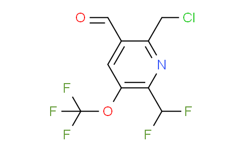 2-(Chloromethyl)-6-(difluoromethyl)-5-(trifluoromethoxy)pyridine-3-carboxaldehyde