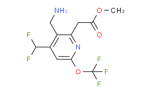 Methyl 3-(aminomethyl)-4-(difluoromethyl)-6-(trifluoromethoxy)pyridine-2-acetate