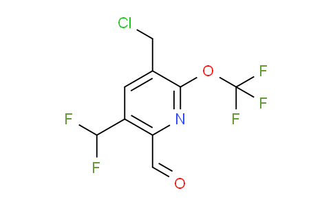 3-(Chloromethyl)-5-(difluoromethyl)-2-(trifluoromethoxy)pyridine-6-carboxaldehyde