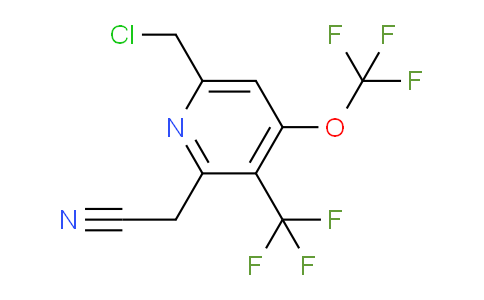AM144972 | 1805310-62-6 | 6-(Chloromethyl)-4-(trifluoromethoxy)-3-(trifluoromethyl)pyridine-2-acetonitrile