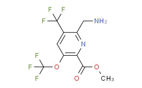 AM144986 | 1805297-16-8 | Methyl 2-(aminomethyl)-5-(trifluoromethoxy)-3-(trifluoromethyl)pyridine-6-carboxylate