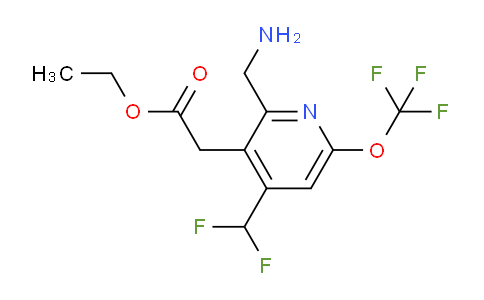 AM144991 | 1804861-19-5 | Ethyl 2-(aminomethyl)-4-(difluoromethyl)-6-(trifluoromethoxy)pyridine-3-acetate