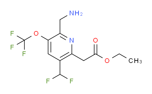 AM144993 | 1806760-90-6 | Ethyl 2-(aminomethyl)-5-(difluoromethyl)-3-(trifluoromethoxy)pyridine-6-acetate