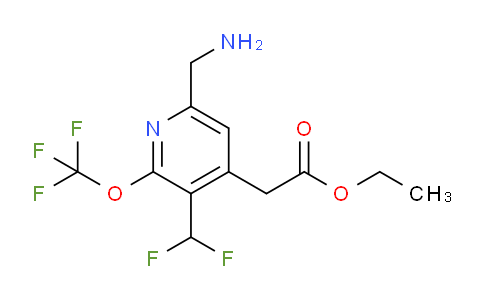 AM144995 | 1804437-30-6 | Ethyl 6-(aminomethyl)-3-(difluoromethyl)-2-(trifluoromethoxy)pyridine-4-acetate
