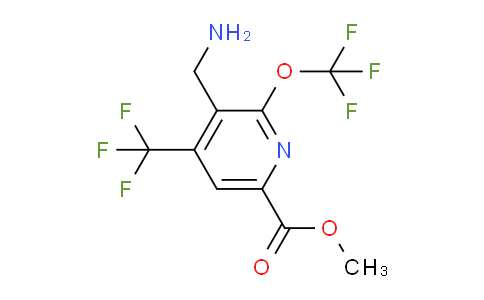 AM144996 | 1804666-19-0 | Methyl 3-(aminomethyl)-2-(trifluoromethoxy)-4-(trifluoromethyl)pyridine-6-carboxylate