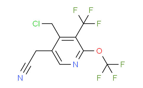 AM144998 | 1805280-25-4 | 4-(Chloromethyl)-2-(trifluoromethoxy)-3-(trifluoromethyl)pyridine-5-acetonitrile