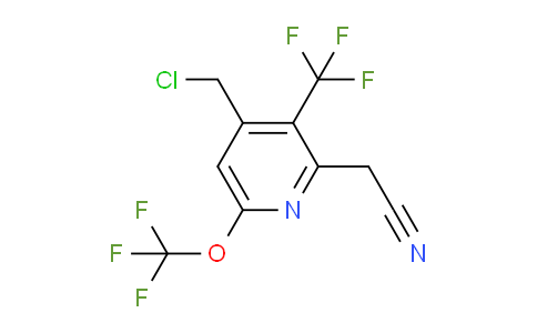 AM145001 | 1805310-84-2 | 4-(Chloromethyl)-6-(trifluoromethoxy)-3-(trifluoromethyl)pyridine-2-acetonitrile