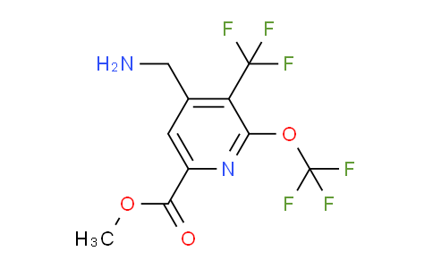 AM145010 | 1805297-47-5 | Methyl 4-(aminomethyl)-2-(trifluoromethoxy)-3-(trifluoromethyl)pyridine-6-carboxylate