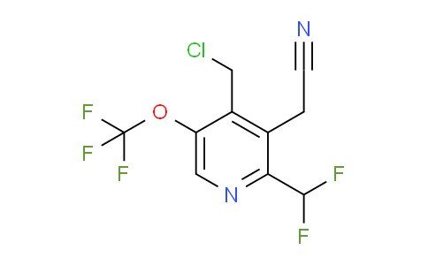 AM145027 | 1804908-35-7 | 4-(Chloromethyl)-2-(difluoromethyl)-5-(trifluoromethoxy)pyridine-3-acetonitrile
