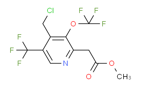 AM145046 | 1804653-33-5 | Methyl 4-(chloromethyl)-3-(trifluoromethoxy)-5-(trifluoromethyl)pyridine-2-acetate