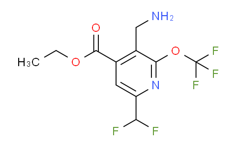 AM145047 | 1805171-55-4 | Ethyl 3-(aminomethyl)-6-(difluoromethyl)-2-(trifluoromethoxy)pyridine-4-carboxylate