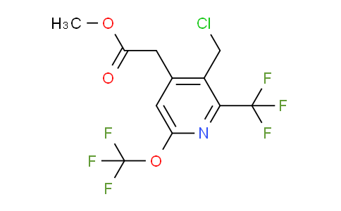 Methyl 3-(chloromethyl)-6-(trifluoromethoxy)-2-(trifluoromethyl)pyridine-4-acetate