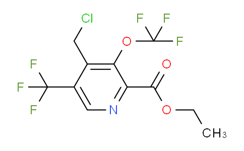 Ethyl 4-(chloromethyl)-3-(trifluoromethoxy)-5-(trifluoromethyl)pyridine-2-carboxylate