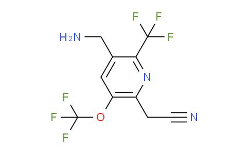 3-(Aminomethyl)-5-(trifluoromethoxy)-2-(trifluoromethyl)pyridine-6-acetonitrile