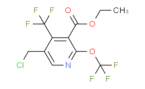 Ethyl 5-(chloromethyl)-2-(trifluoromethoxy)-4-(trifluoromethyl)pyridine-3-carboxylate