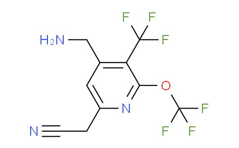 4-(Aminomethyl)-2-(trifluoromethoxy)-3-(trifluoromethyl)pyridine-6-acetonitrile