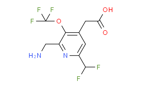 2-(Aminomethyl)-6-(difluoromethyl)-3-(trifluoromethoxy)pyridine-4-acetic acid