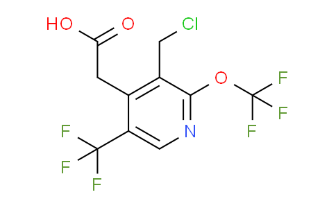 3-(Chloromethyl)-2-(trifluoromethoxy)-5-(trifluoromethyl)pyridine-4-acetic acid