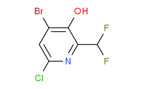 4-Bromo-6-chloro-2-(difluoromethyl)-3-hydroxypyridine